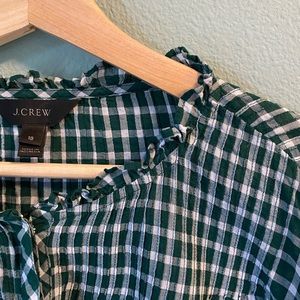 Pintuck Plaid Blouse